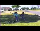 Randall and Gina playing tag