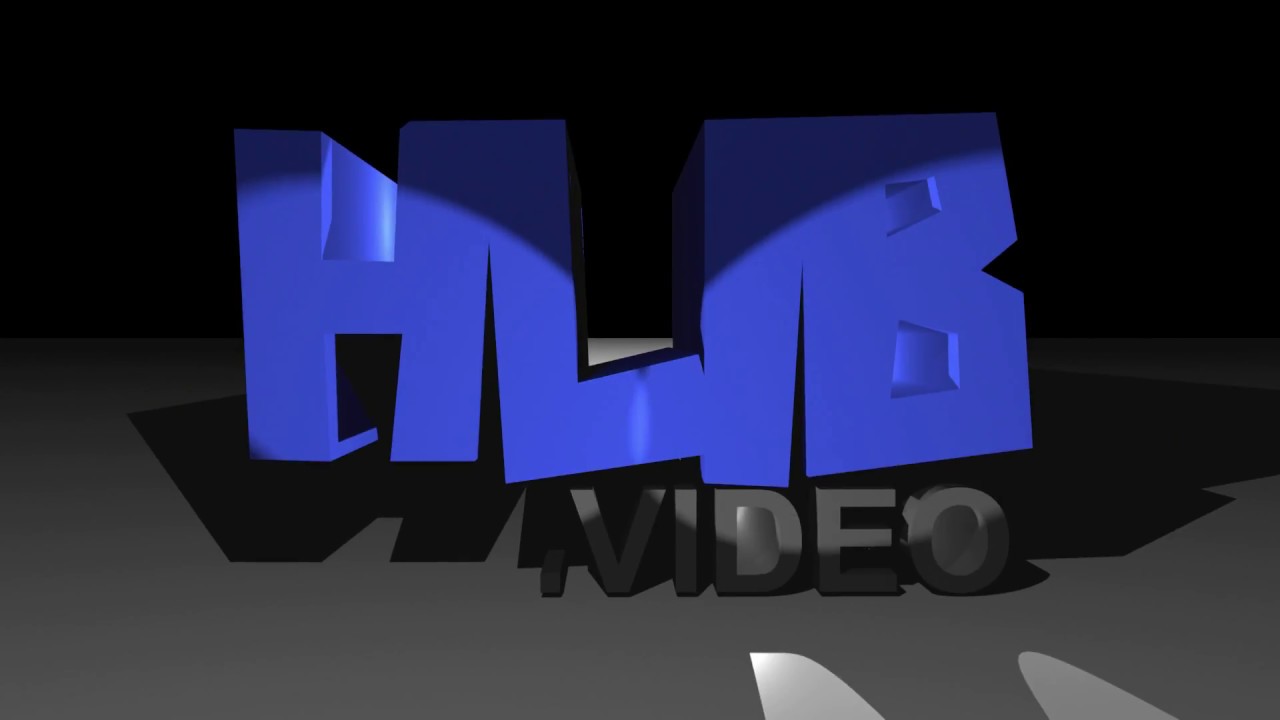 Logo for Intro video of Hologram Library (HLIB.VIDEO) 3D Animation & Modelling