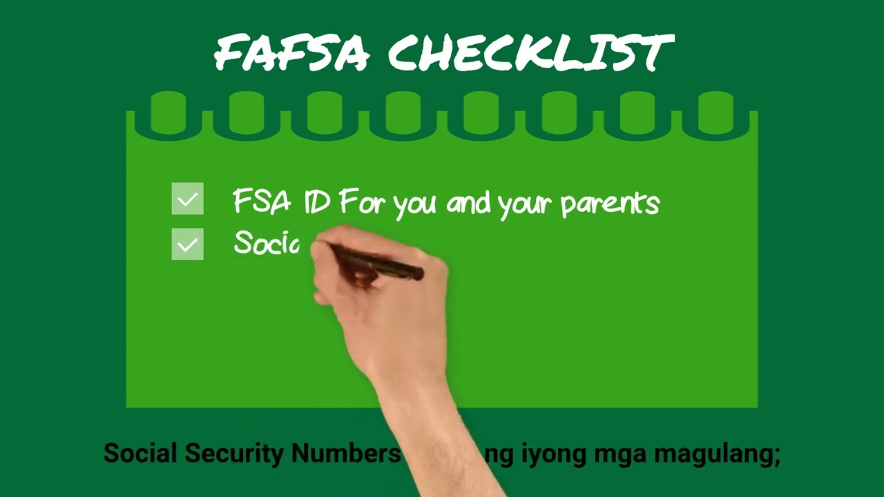 FAFSA FSA ID-Tagalog