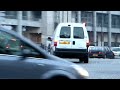 Unmarked white Paris police van car at Bastille
