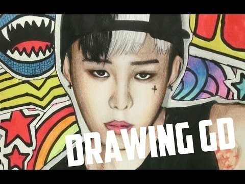 how to draw g-dragon step by step
