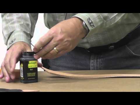 how to dye a leather belt