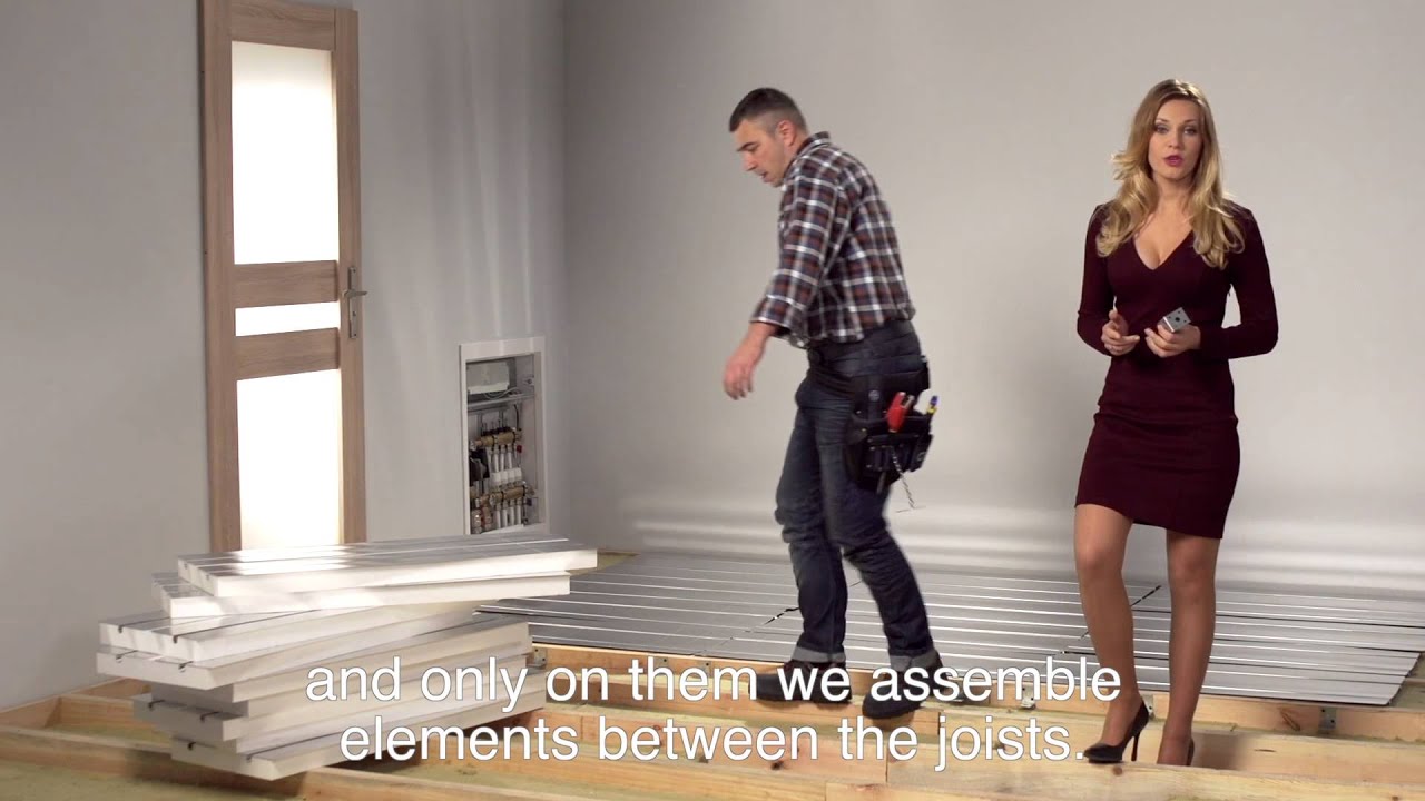 Joists and underfloor heating – assembly in a few steps! Joists and underfloor heating – assembly in a few steps!