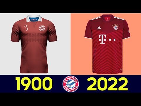 Die Entwicklung von Bayern München Football Kit /Alle Bayern München Football Kits in der Geschichte