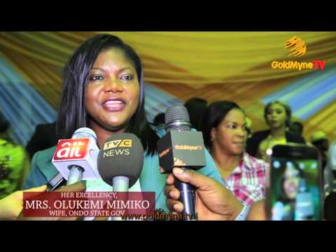 FIRST LADY OF ONDO STATE AT BON AWARDS READING WITH PROMINENT ACTORS