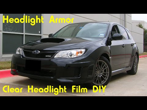Clear Headlight Protection Tint Film Kit DIY – Subaru WRX – Headlight Armor