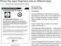 Bogus Flyer tells Dems to vote day after the election, look how the AP reported this story.