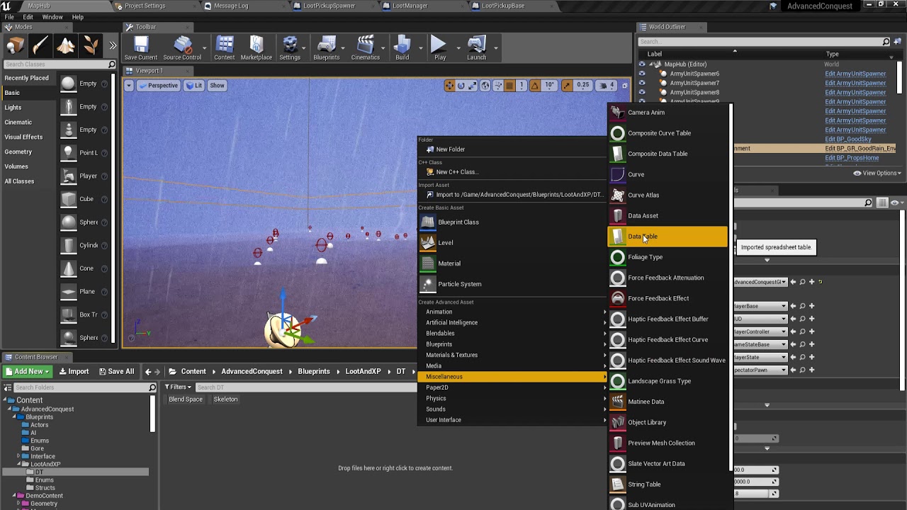 Advanced Loot and XP System Tutorial Series - Actor creation [UE4]