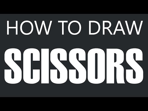 how to draw scissors