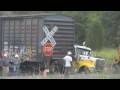 Train Crashes Tanker Truck