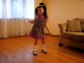 Arianna dancing to 'Just Dance' wii game