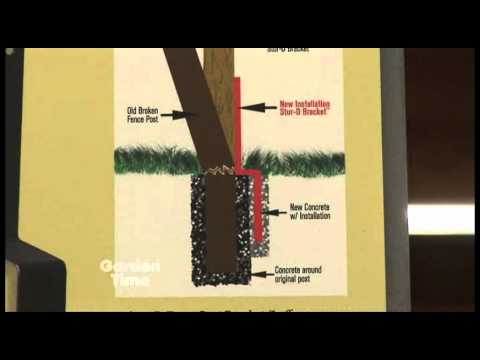 how to repair fence post