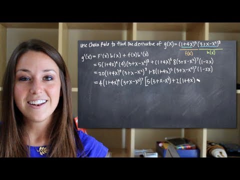 how to use the chain rule