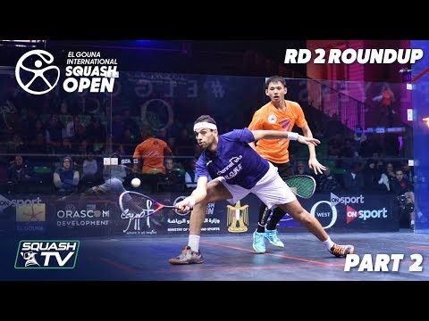 Squash: El Gouna International 2019 - Men's Rd 2 Round Up [Pt.2]
