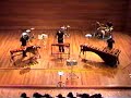 Progressive rock influenced us and we made this piece. Smells of 70´s progressive rock but with our percussion quartet instruments. Principally written at 11/4 but with strange measures everywhere. Enjoy our hippie fashion!!! SInergia Ensamble Bogota, Colombia