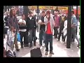 mc xander beatbox/vocalist extraordinare performs near camden town on the streets of london.  using a portable battery powered crate amp, a mic, and his amazing vocal skillz, mc xander lays down the beat while providing the melodies and the lyrics all at the same time.
