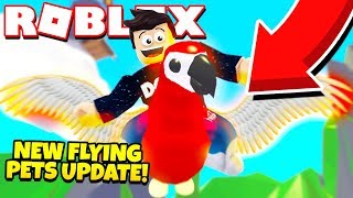 New Flying Pets Update In Adopt Me Flying Potion Update Roblox