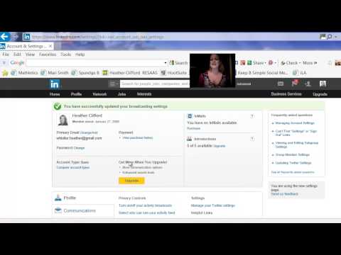 how to keep linkedin profile private