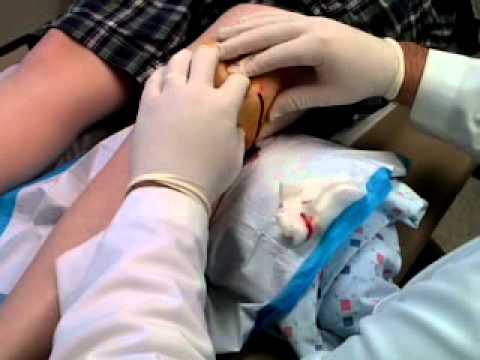 how to drain a knee