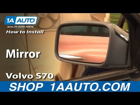 How To Install Replace Broken Side Rear View Mirror Volvo S70 98-00 1AAuto.com