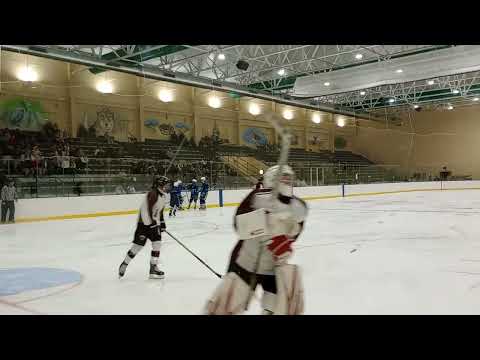 2023-11-18 Varsity Goal 2, Strong Side Net Drive, Puck Protect vs ELPS