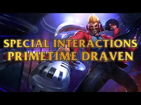 Primetime Draven Special Interactions Towards Draven And When Buying Certain Items