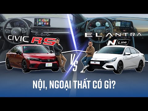 Honda Civic RS đấu trực diện Hyundai Elantra N-line: (P1) Ngoại, nội thất | Mê Xe x @XeCungDVG