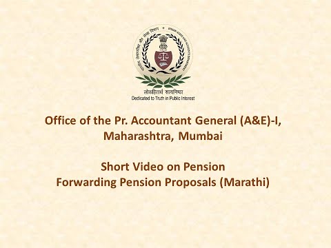 Forwarding Pension Proposals (Marathi)