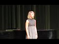 chacey is singing on a northwest missouri state wed. recital:

martenwurmchen - schumann
sorry her lot who to well (hms pinafor) - arthur sullivan


richard b. is the piano player