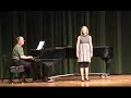 chacey is singing on a northwest missouri state wed. recital:

martenwurmchen - schumann
sorry her lot who to well (hms pinafor) - arthur sullivan


richard b. is the piano player