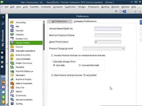 how to add finance charges in quickbooks