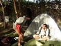 צולל חופשי לאחר צלילה.
