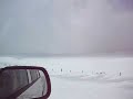 Charlsie and I driving back to Denver
