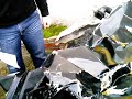 Veh�culo en siniestro total tractor en accidente de tr�fico