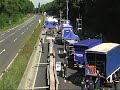 Still-Leben im Zeitraffer auf dem Ruhrschnellweg (A40) am 18.07.2010