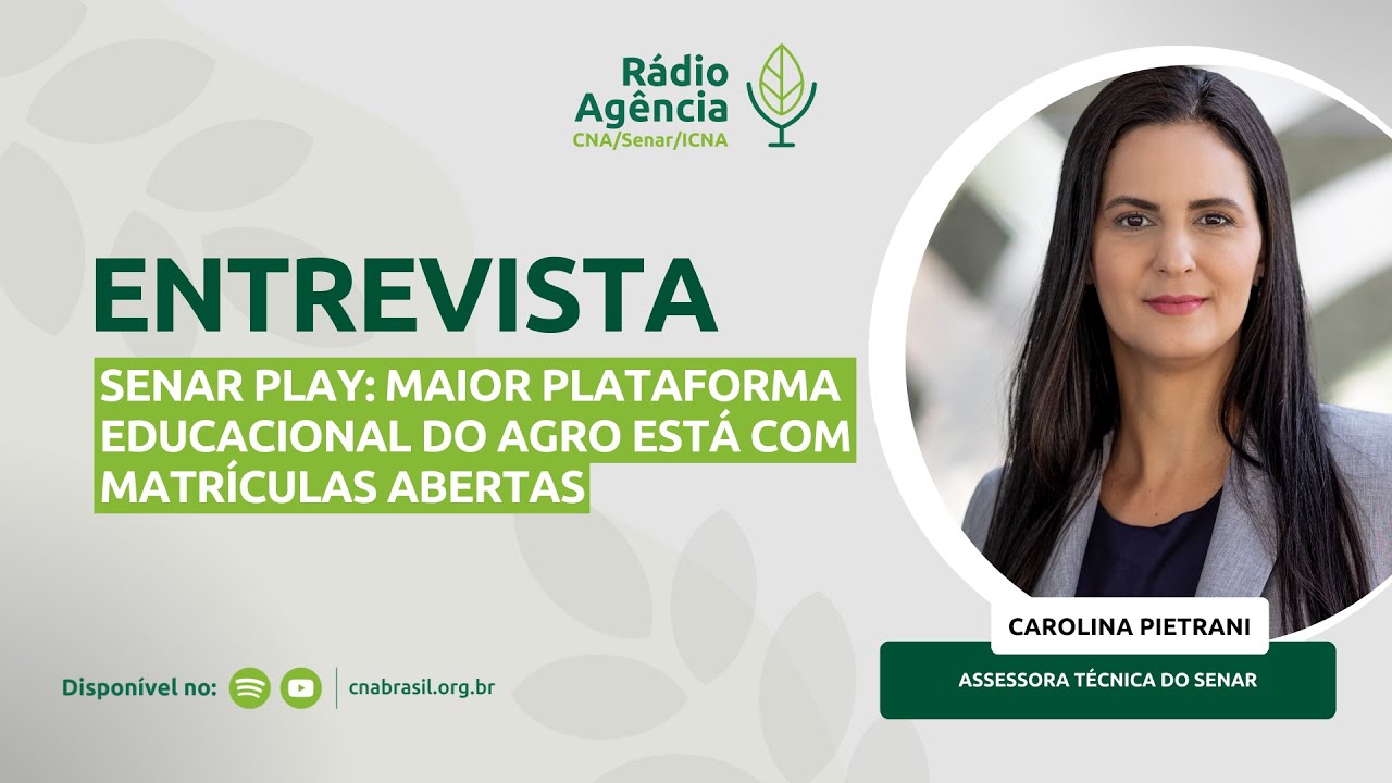 Senar Play: maior plataforma educacional do agro está com matrículas abertas