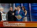Don Francisco recibió premio Campeón Mundial de Boxeo - CANAL 13 2012