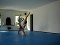 yoga: Intermediate standing asana combination