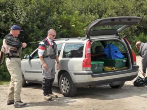 Oostvoornsemeer - Martin Westbeek, Hans Frumau, Paul Verboom and Bas Hermans fishing for trout.