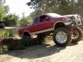 HUGE MUD TRUCKS FLEXING ACROSS GIANT RUTS - Silverado, F150, K5 Blazer and S10 4x4