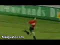 Salvando la portería de su equipo