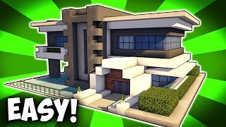 MINECRAFT MODERN HOUSE TUTORIAL! [How To Build] Realistic Modern Mansion (2017)