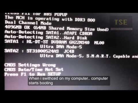 how to set cmos setting