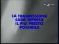 Cartello Interruzione Germania-Turchia - RaiUno - 25/6/08