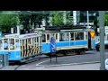 Old trams in Gothenburg Sweden. Alte Straßenbahn Göteborg Schweden