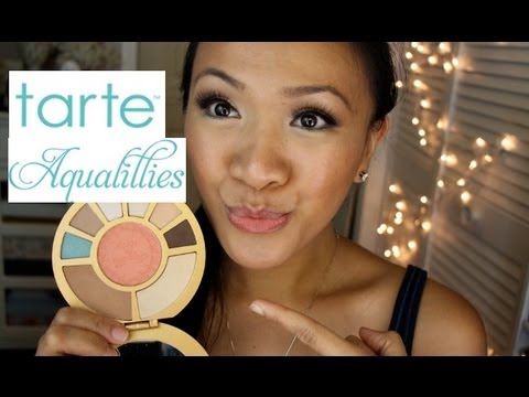 Aqualillies for Tarte Amazonian Clay Waterproof Eye And Cheek Palette Review and Swatches!