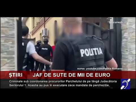 Jaf de sute de mii de euro, la pont