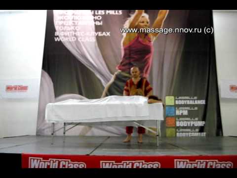 Фитнесмарафон World Class г.Нижний Новгород 24 апреля 2010г. Показательное выступление мастеркласс В.Огуй Виброаккустический массаж бамбуковыми вениками