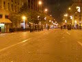 11-12-2008 22:11:14 Riot police throwing explosives, tear gas and stones to protesters.