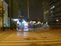 11-12-2008 22:11:14 Riot police throwing explosives, tear gas and stones to protesters.